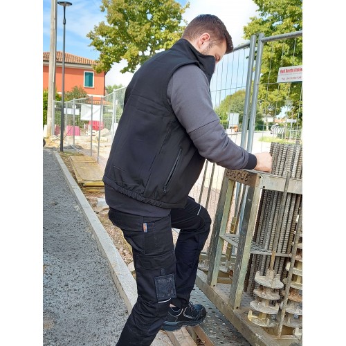 GILET SOFTSHELL NERO